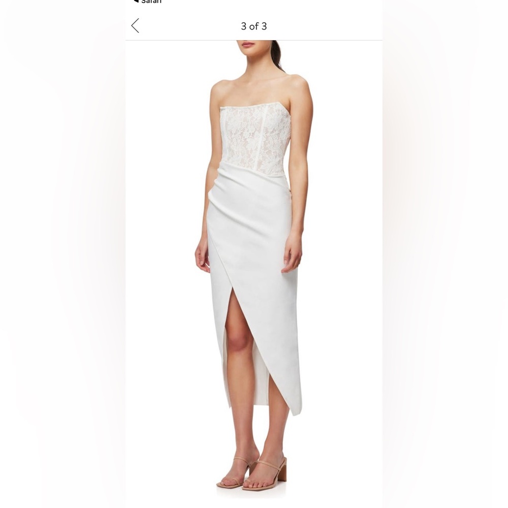 Elliatt Carsyn Strapless High/Low Bodycon Cocktail Dress - Picture 3 of 5